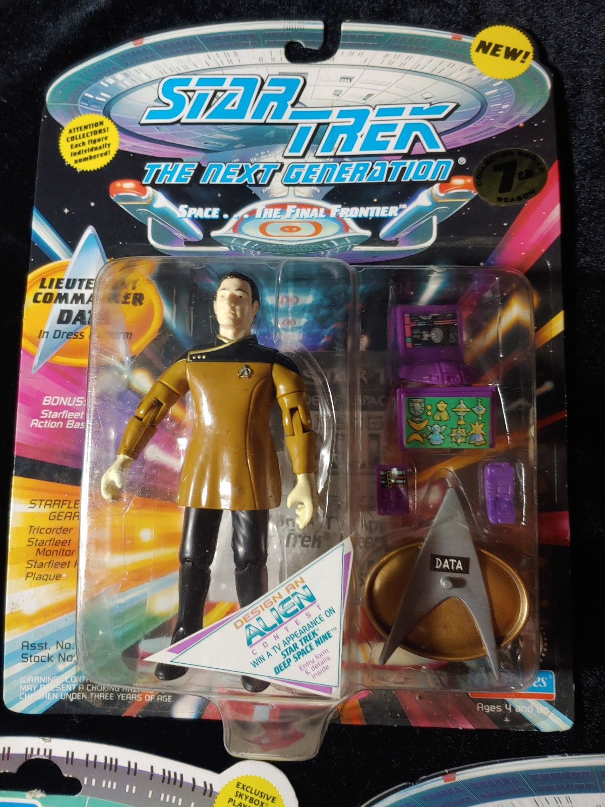 Star Trek The Next Generation Playmates Action Figures Noonian Soong, Data, Borg