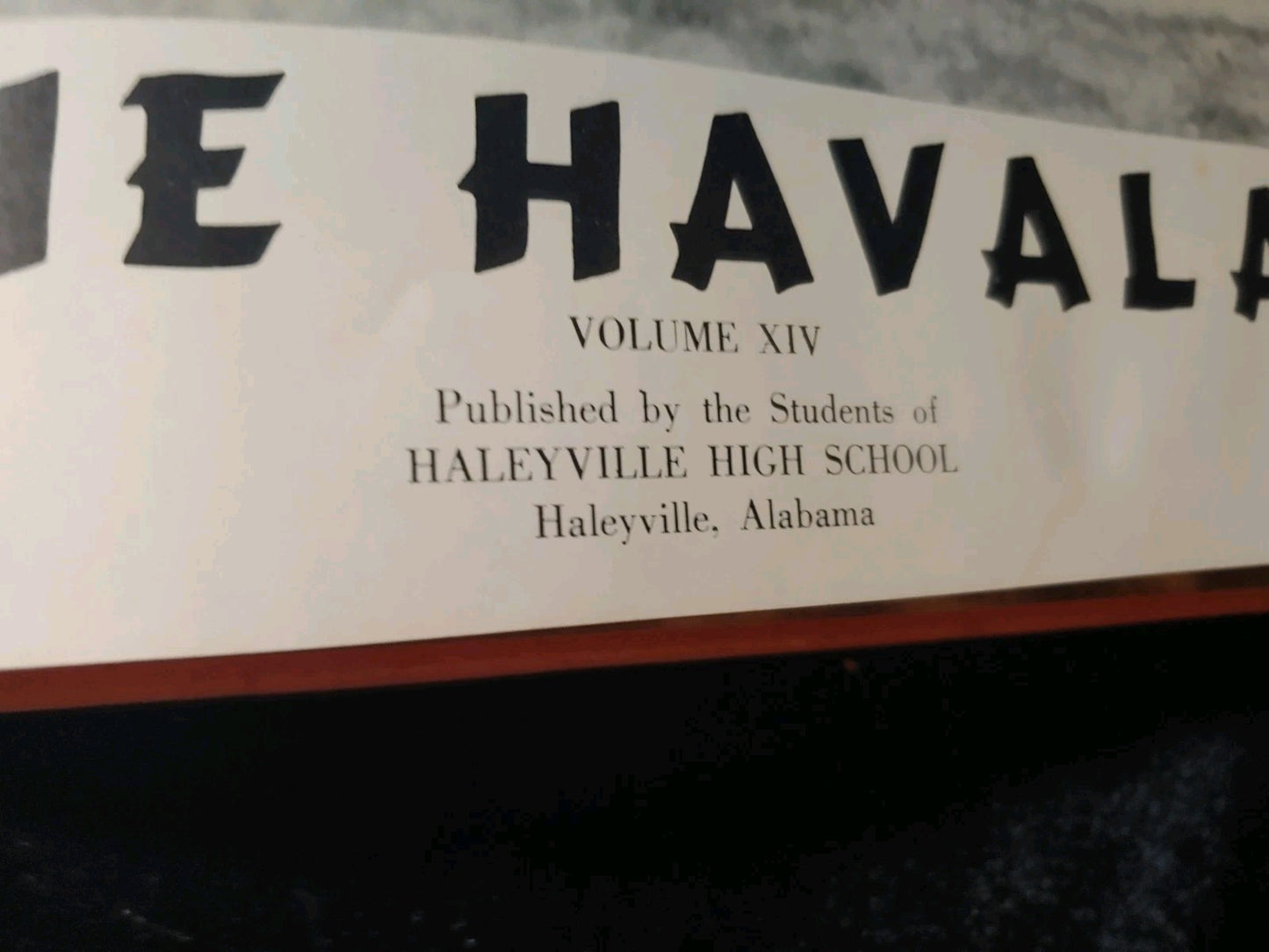 Vintage 1956 Havala Haleyville High School Haleyville Alabama Yearbook Annual