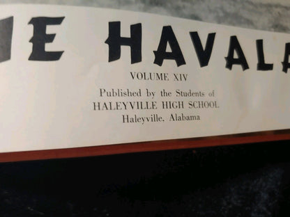 Vintage 1956 Havala Haleyville High School Haleyville Alabama Yearbook Annual