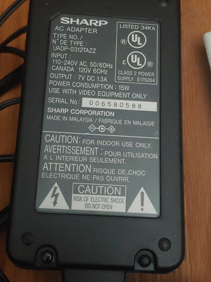 Sharp Viewcam VL-A10U Video8 Camcorder Manual AC Adapter Remote Battery, VCable