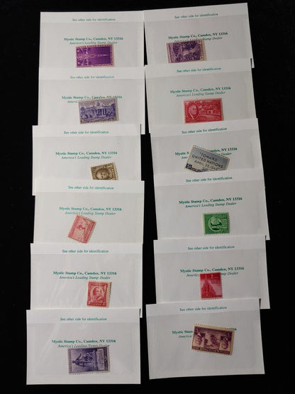 30 Classic Mint U.S. Stamps Mystic Stamp Co. plus free bonus