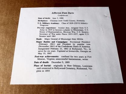 Civil War Color Photo Currency Reproduction 14x11 Matted Sealed