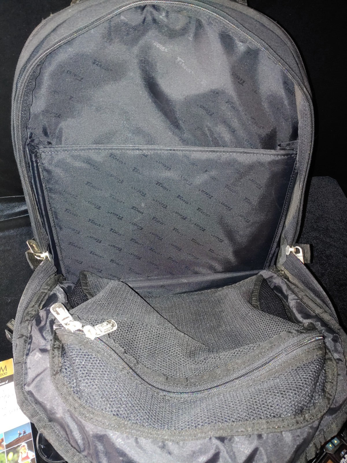 Targus Laptop Bag Backpack Black  Padded  Multi Pocket Great Condition