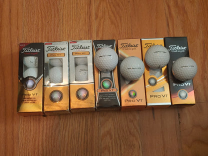 NEW! 7 Sleeves of 3 Balls (21) Titleist Pro V1 Golf Balls