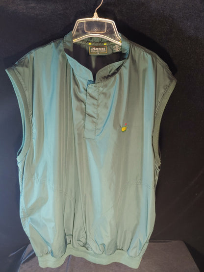 Masters Collection Augusta Men's Golf XL 1/4 Snap Vest Dark Green Peter Millar