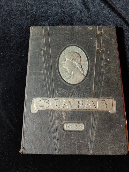 Vintage 1932 Scarab Benton Illinois High School Yearbook