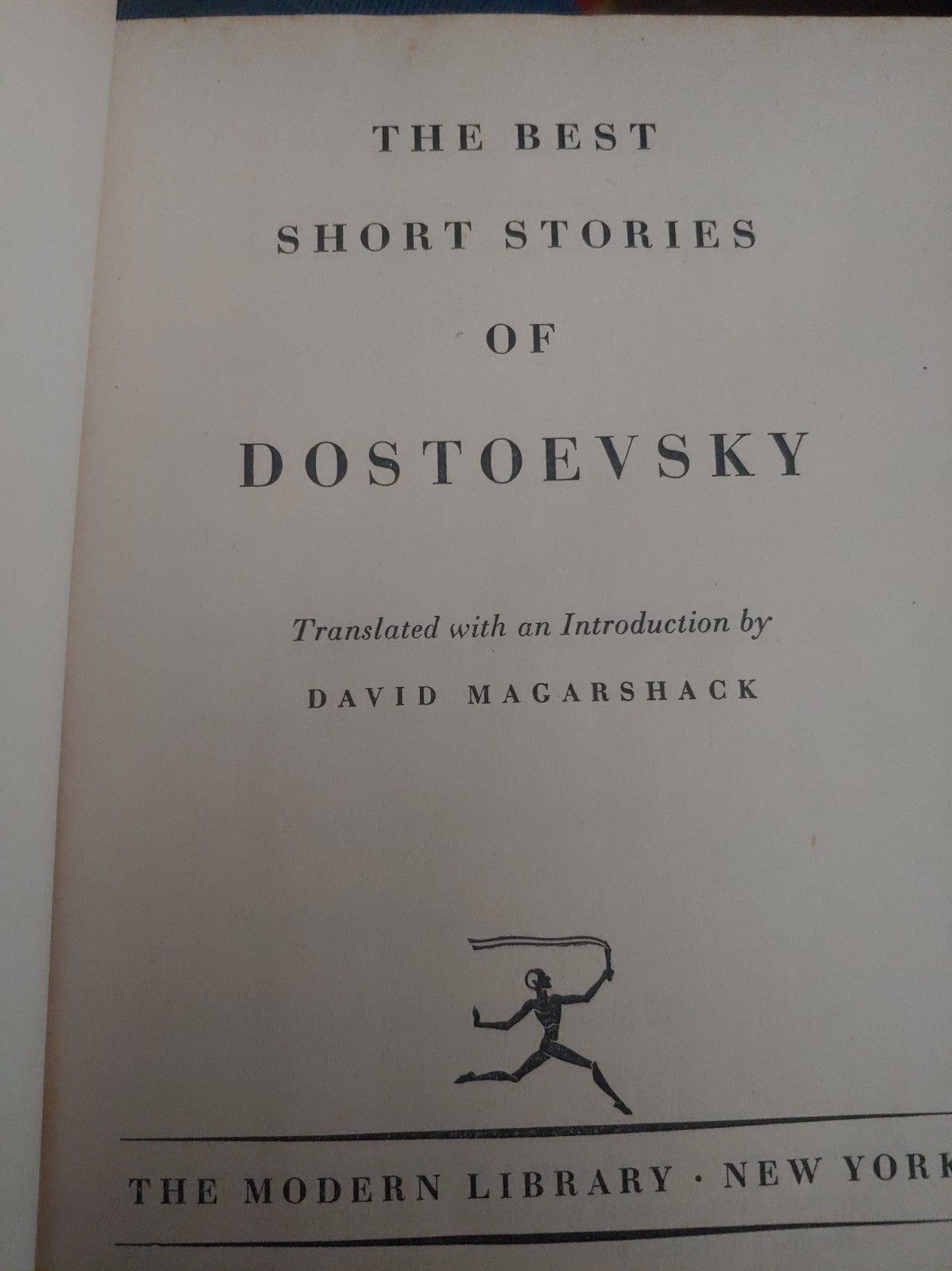 Dostoevsky Best Short Stories Modern Library 1955 Translated by Magarshack