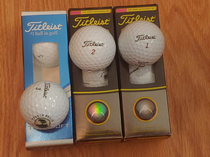 Titleist Tour Soft Golf Balls White 1 Sleeve Logo. 2 Sleves Titleist NXT Tour