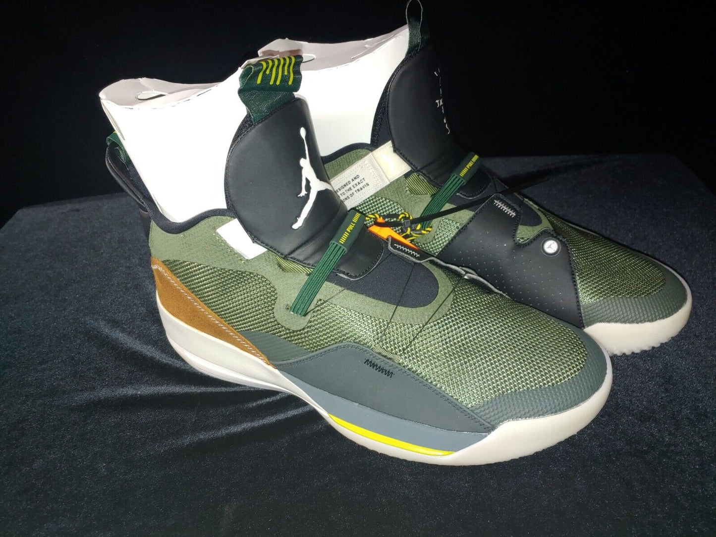 NEW! Air Jordan XXXIII NRG Army Olive Sail/Blk Military Men’s Size 14 Shoes