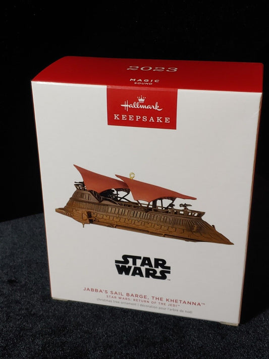 REDUCED! 2023 Hallmark Star Wars JABBA's SAIL BARGE Keepsake Ornament NEW