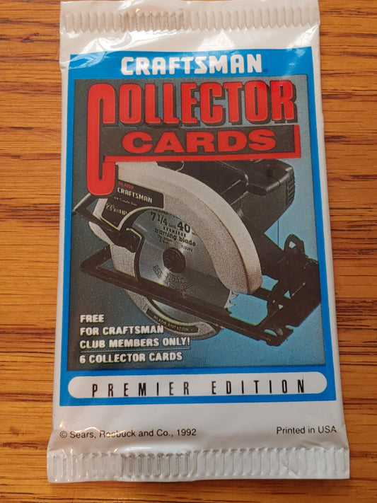 Sears Craftsman Collector Cards SEALED Pack Premier Edition 6 Cards 1992