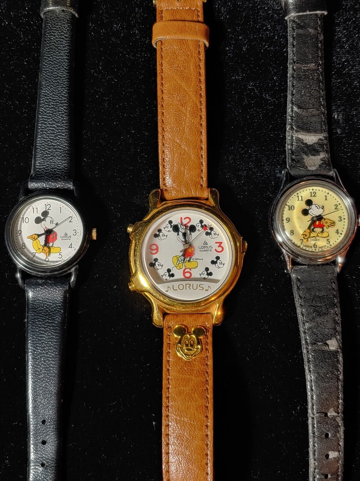 VINTAGE Disney MICKEY MOUSE Tweetie Bird PeeWee Watch Lot