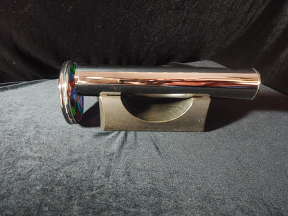Vintage Stainless Kaleidoscope Double Wheel w/Stand