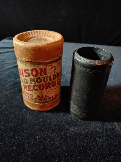 3 Edison Gold Moulded Records Cylinder 1 Empty Canister