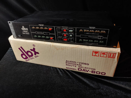 DBX DAV-600 AUDIO VIDEO PROGRAM ROUTE SELECTOR