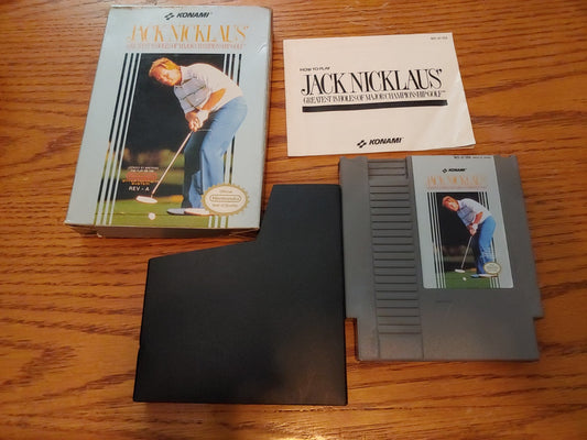 Jack Nicklaus NES 1985 Video Game Cartridge w/Original Box Great Condition