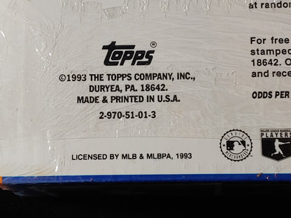 Vintage 1993 Topps MLB Trading Cards Complete Set Series 1 & 2- Sealed NOS