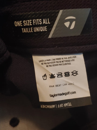 Taylormade TP5x Golf Hat Embroidered Black White Logos