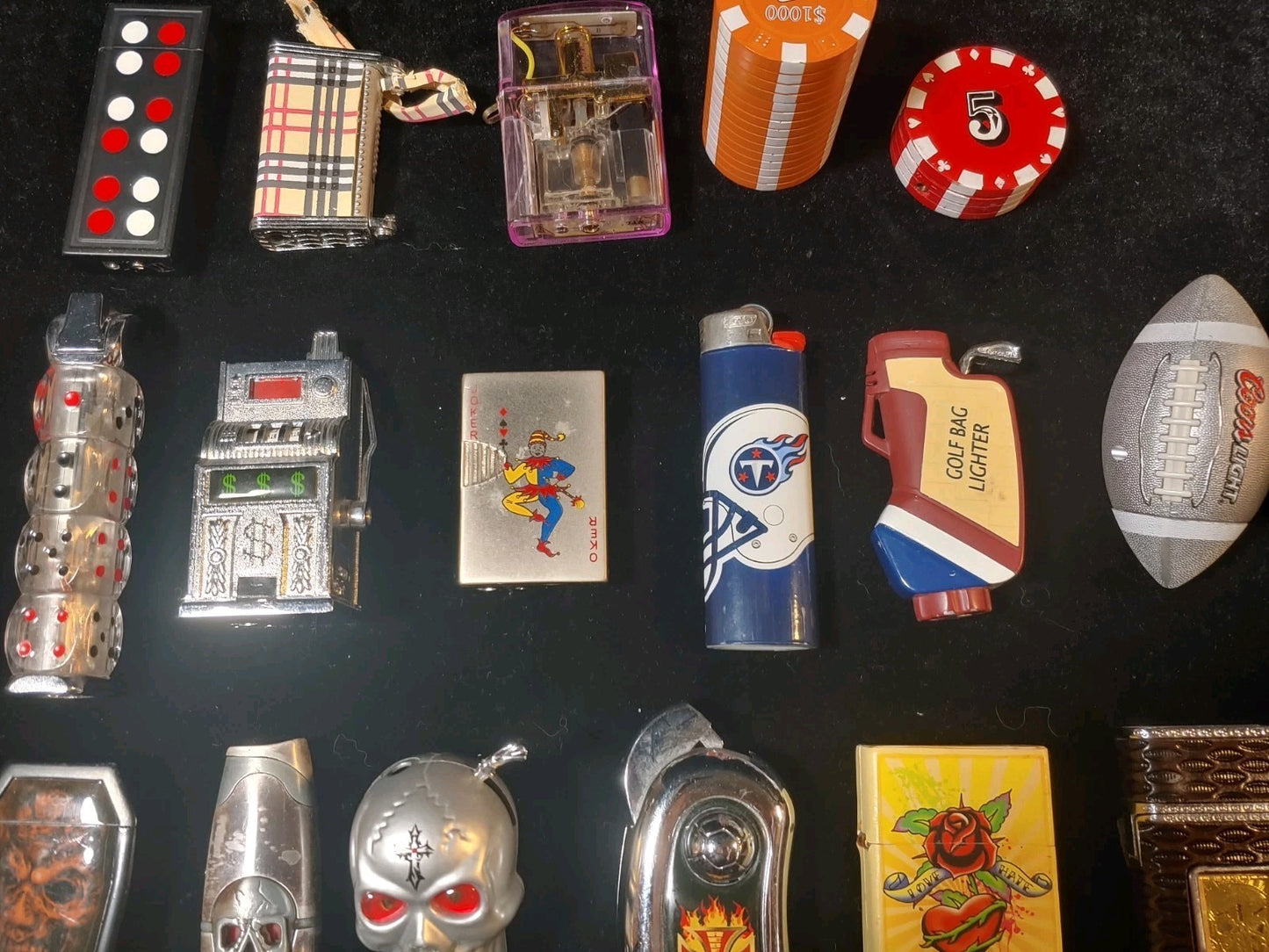 Novelty Used Butane Lighter Lot Untested Great Condition