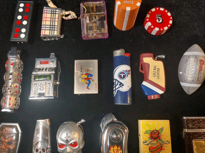 Novelty Used Butane Lighter Lot Untested Great Condition