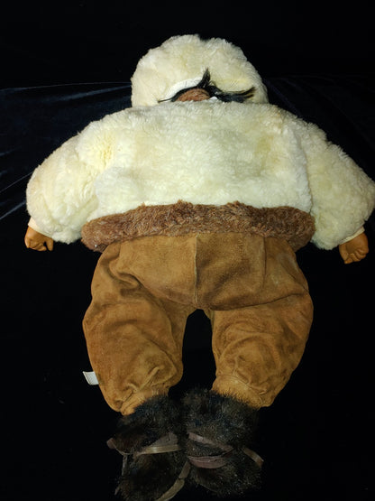 Gotz Carlos Eskimo Girl Doll Sheepskin* Coat Swede* Pants Large 24"