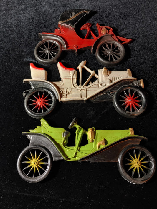 Vintage Midwest Metal Wall Art Car 1909 Hupmobile 1910 Buick 1905 Pierce Arrow