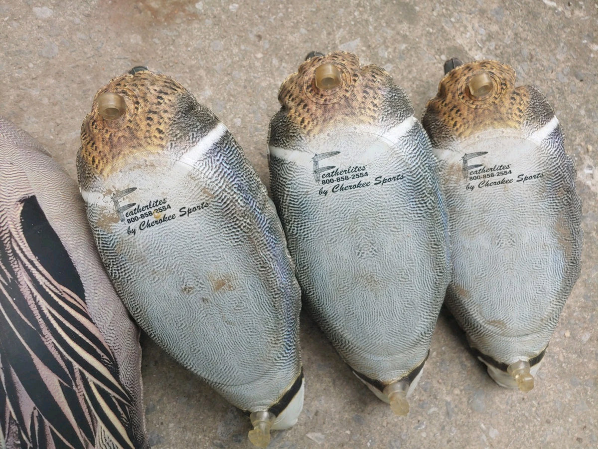 Cherokee Sports 5 Featherlite Inflatable Duck Decoys Mallard w/Weights Rope