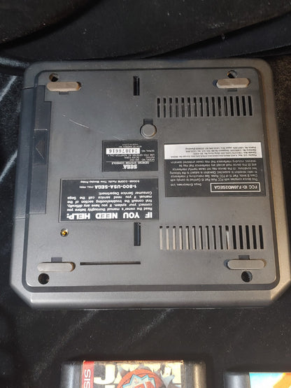 SEGA Genesis MK-1631 Black Console 2 Controllers RF Unit AC 10 Games