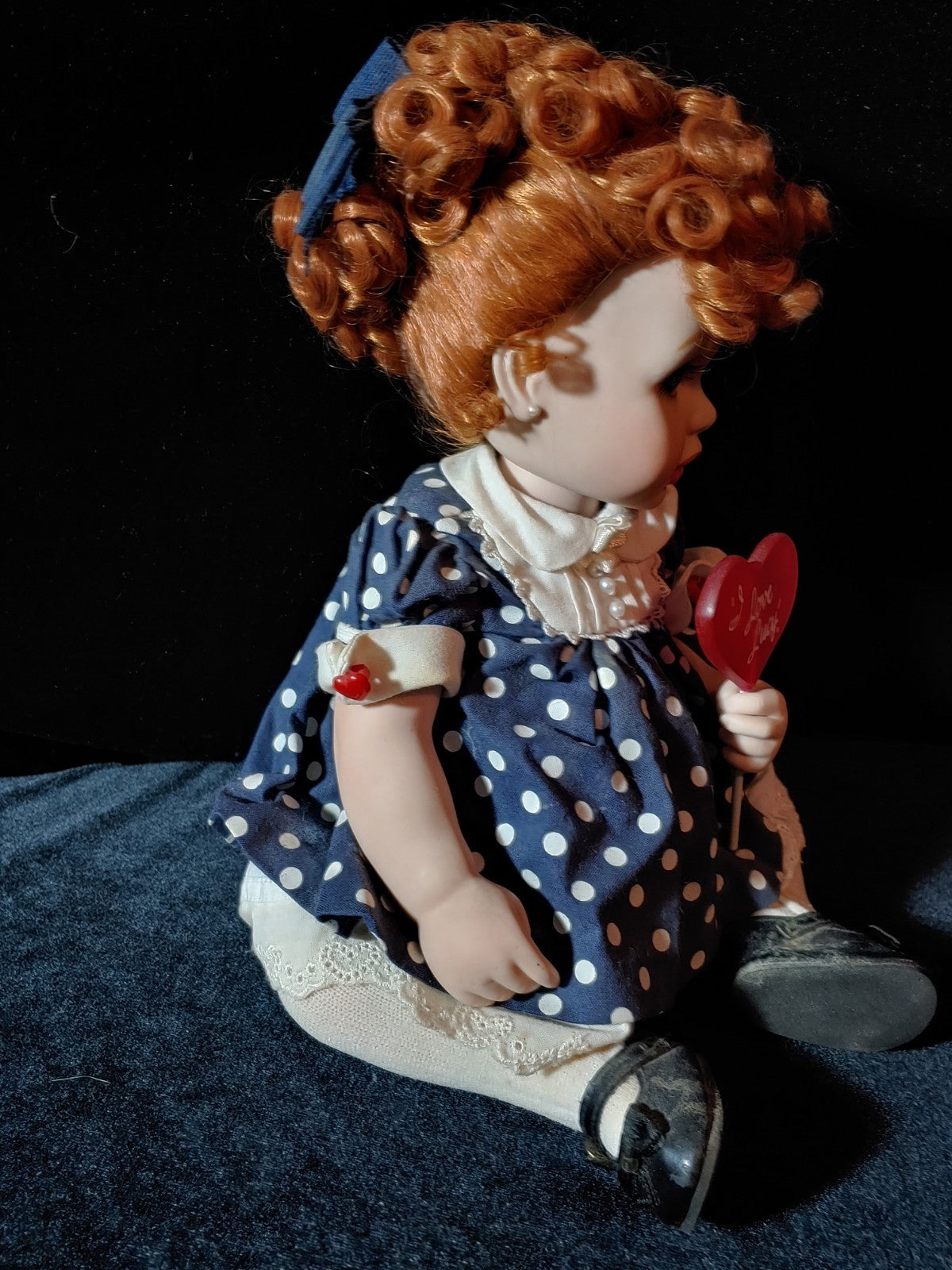 Franklin Mint Porcelain I Love Lucy Portrait Baby Doll 9"