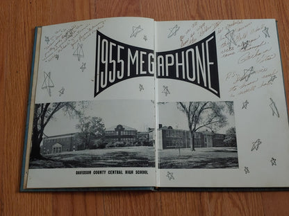 Vintage 1955 Central High School Megaphone Nashville TN Yearbook Annual
