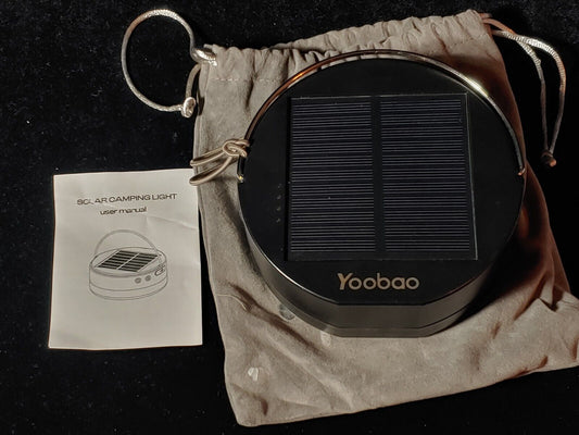 Yoobao USB Solar Portable Rechargeable LED Camping Light Flashlight Lamp