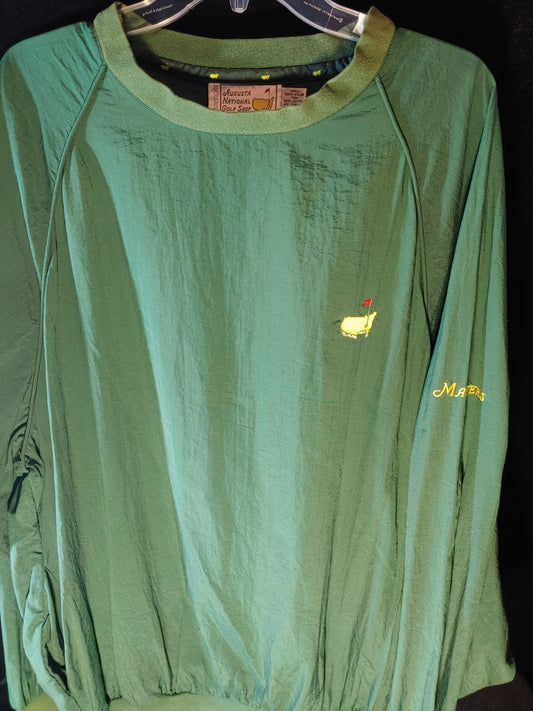 Slazenger Vintage Augusta National Golf Shop Green Windbreaker Pullover XL