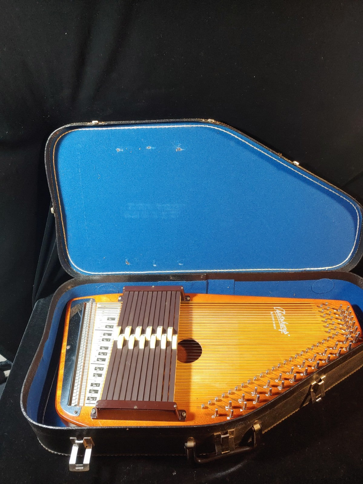 Vintage Oscar Schmidt 36 string autoharp with hard case Excellent Condition