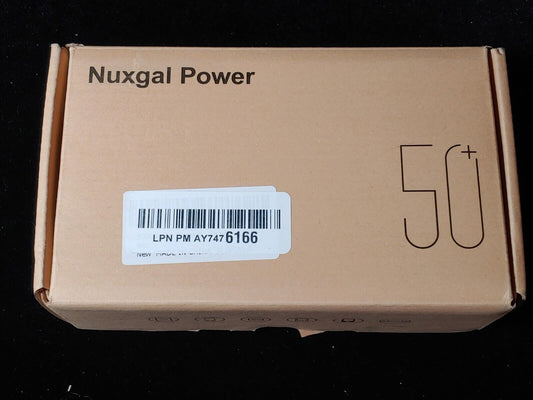 50000mAh Power Bank, Nuxgal Power CA5 18W USB-C Quick Charge