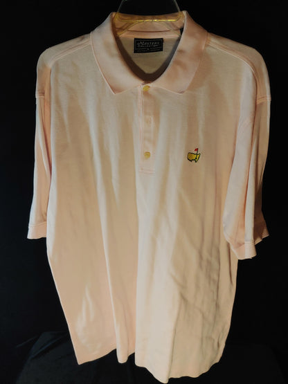Augusta Masters Collection Light Pink L Short Sleeve Polo