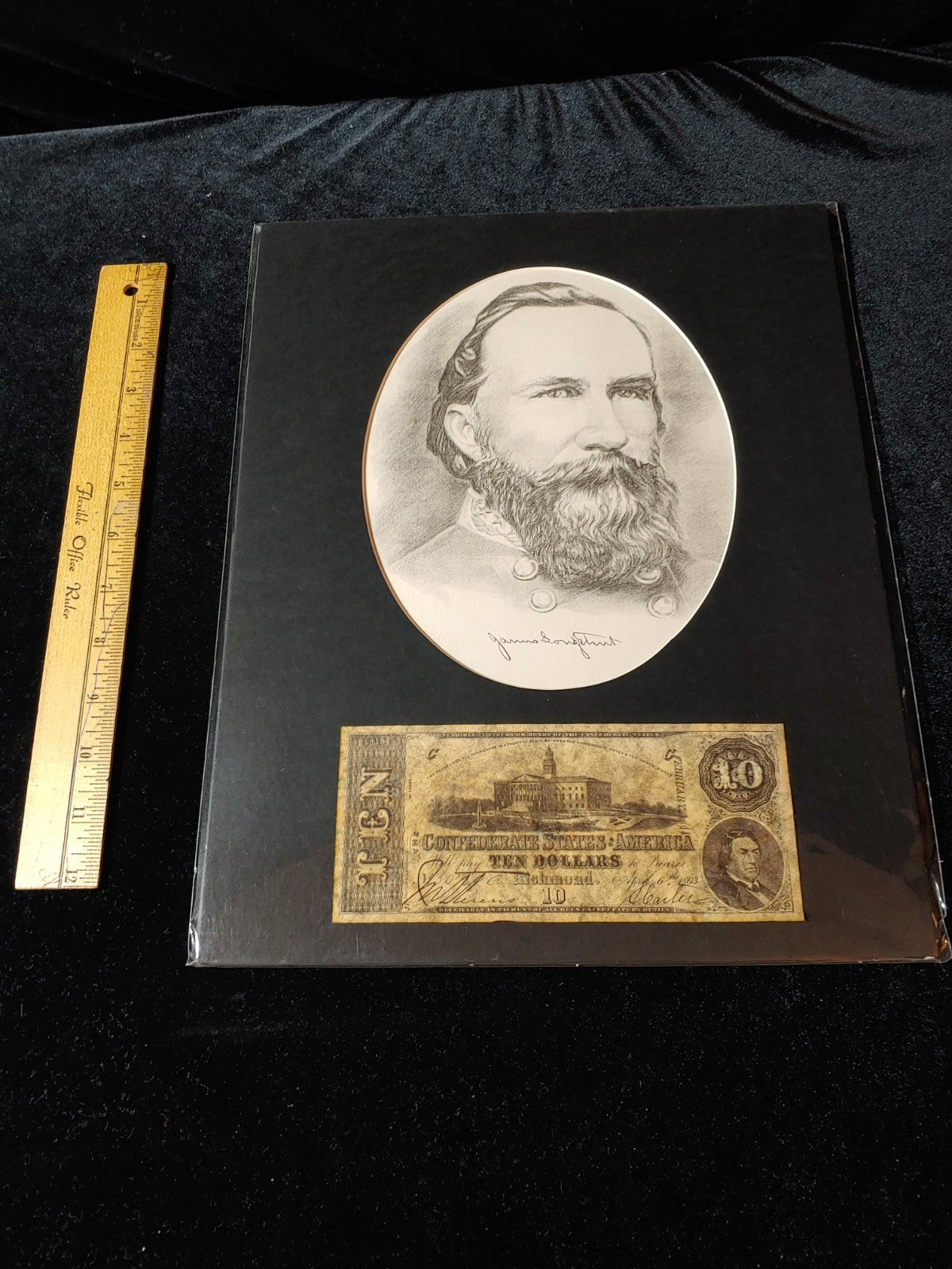 Civil War Photo Currency Reproduction 14x11 Matted Sealed