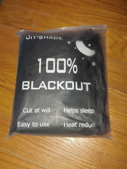 DIY-SHADE 100% Blackout portable window shade 118x57