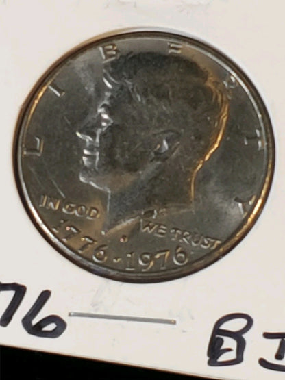 1776-1976 D Eisenhower Type 2 Dollar & Kennedy 1/2 Dollar Bicentennial