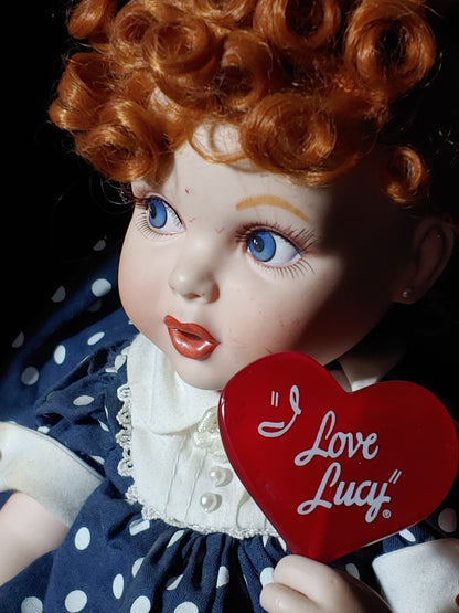 Franklin Mint Porcelain I Love Lucy Portrait Baby Doll 9"