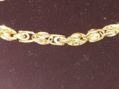 14k Gold Bracelet 7” Long Rare Style 6.8 Gram FREE SHIP