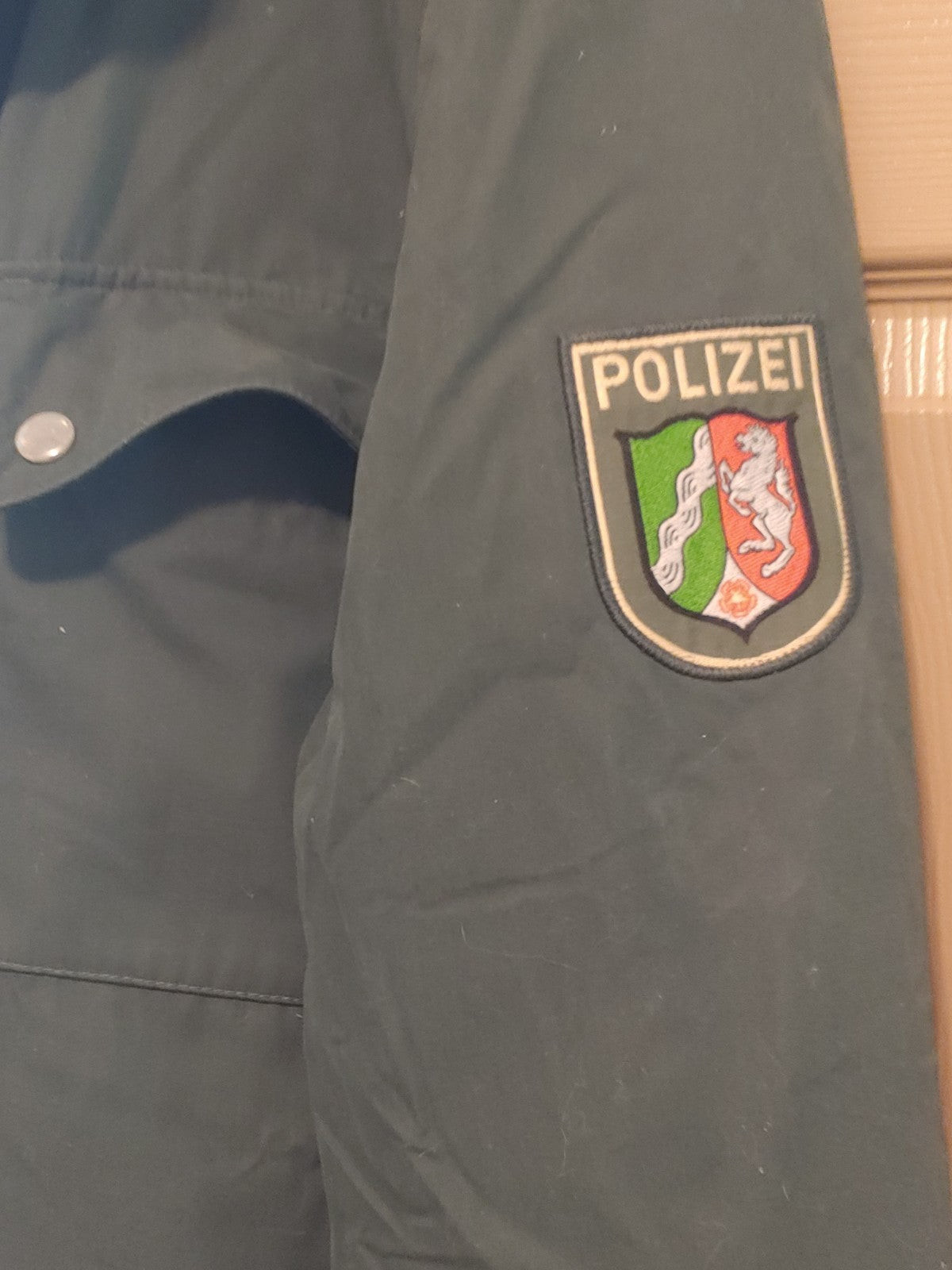 Vintage German Police Jacket Olive European Size 54 (US 44 XL) Hooded w/Liner