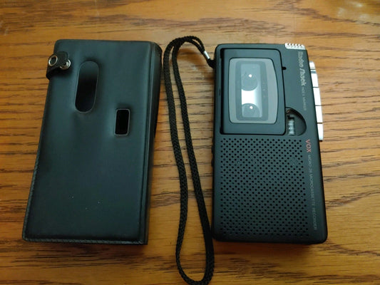 VINTAGE RADIO SHACK MICRO-28 BY VOX Cassette Recorder + Case