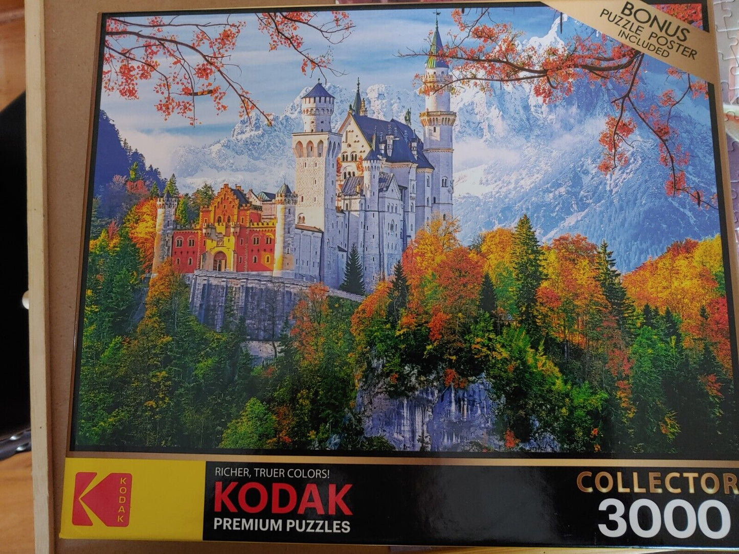 New! Kodak Premium Cra-Z-Art 3000 Piece Puzzle Neuschwanstein 42" x 30" Sealed