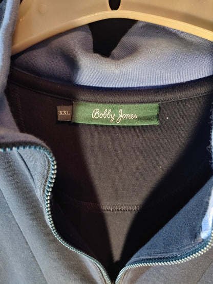 Bobby Jones Masters Golf Sweater Vest XXL Charcoal Cotton Quarter Zip