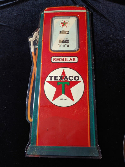 Gulf Shell Texaco 3 Gas Service Station Metal Signs