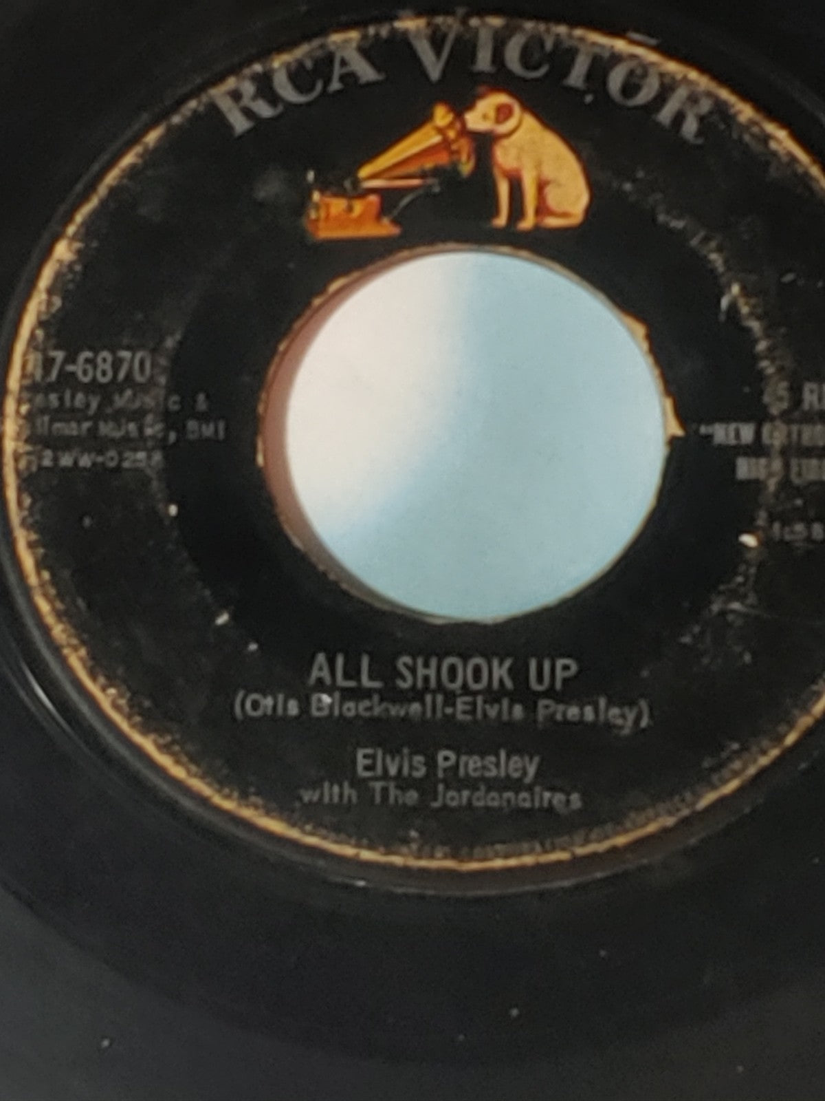 FRAMED Elvis Presley All Shook Up 7" 45RPM Record