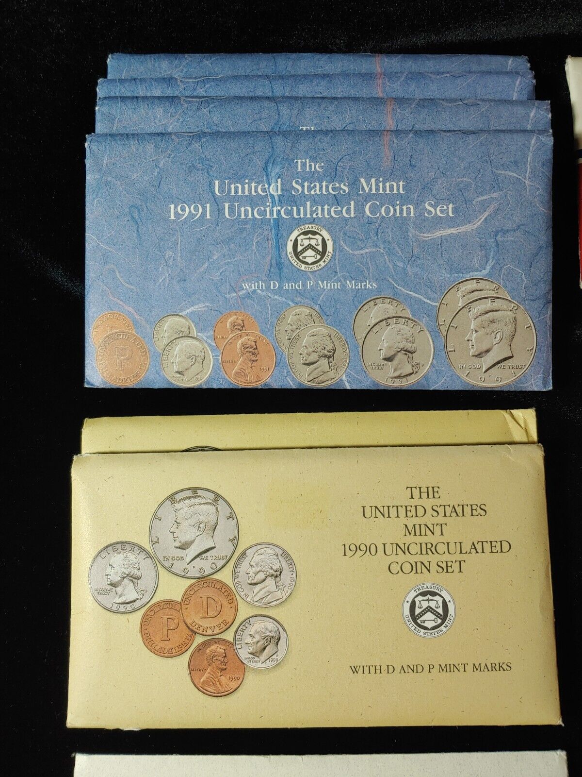 19 1972-95 US Mint Uncirculated Sets United States Original Government Packaging