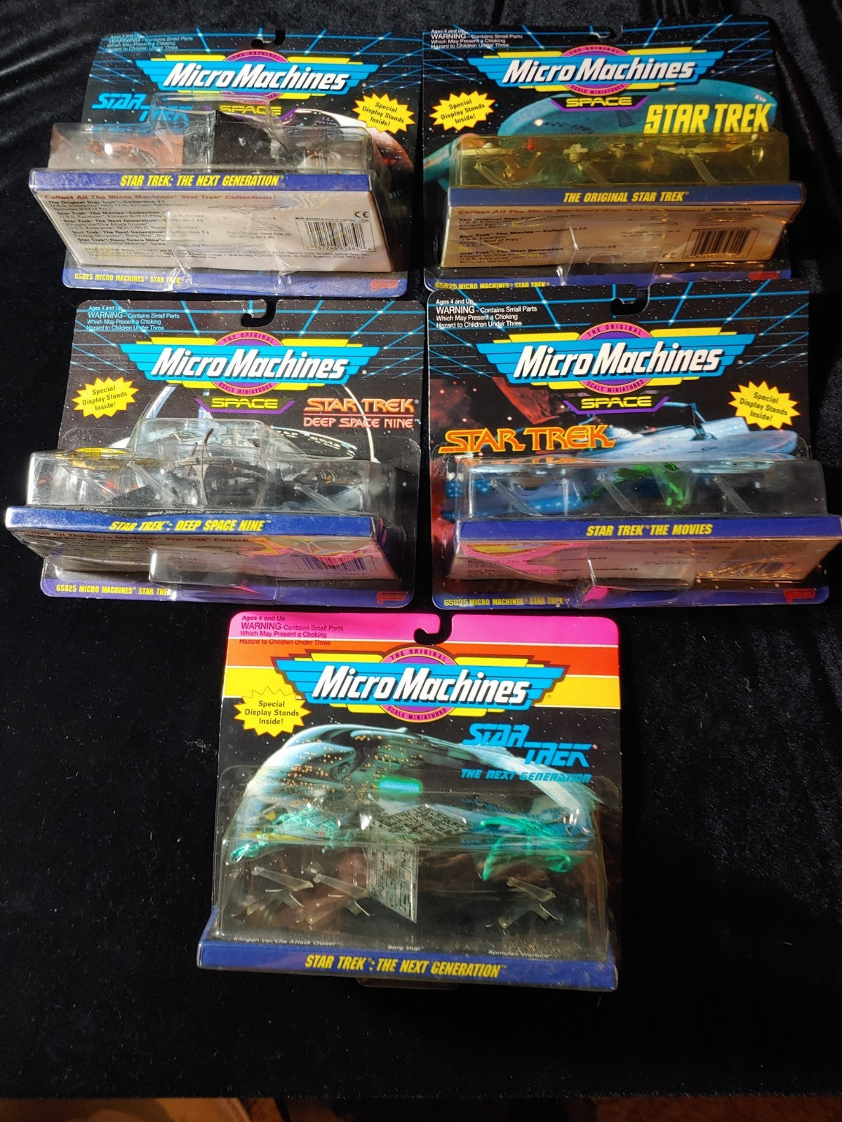 NEW! 5 Pack Star Trek TNG 1993 Micro Machines