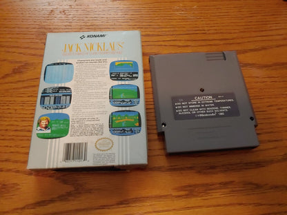 Jack Nicklaus NES 1985 Video Game Cartridge w/Original Box Great Condition