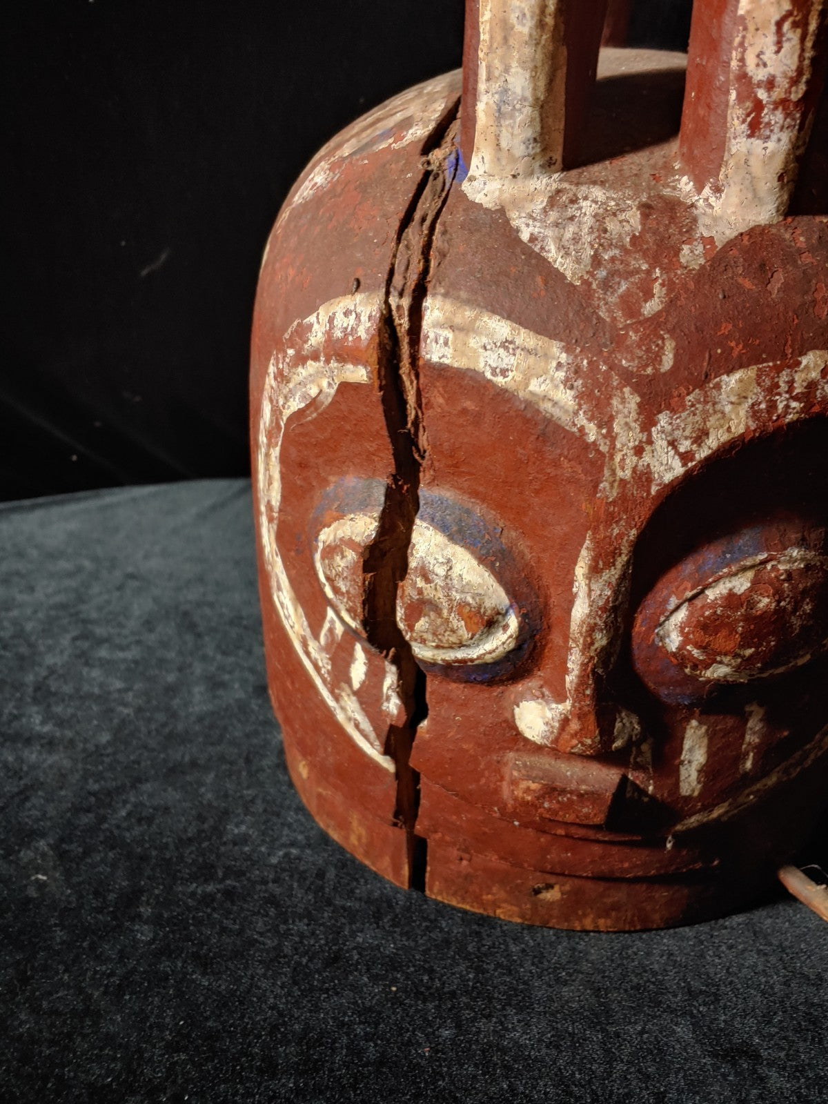 Eppa Wood Helmet Mask, Nigeria, Circa Mid to Late 20th Century, 27" H X 11" W